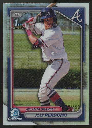 2024 Bowman Chrome Jose Perdomo 1st Refractor 222/499 #BCP-220