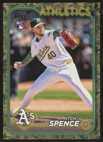 2024 Topps Update Mitch Spence RC Memorial Day Camo /25 #US28
