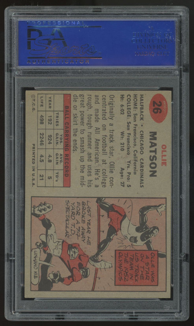 1957 Topps Ollie Matson #26 PSA 7