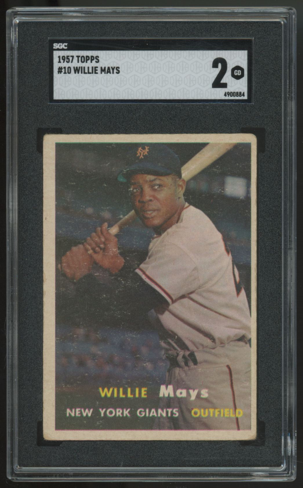 1957 Topps Willie Mays #10 SGC 2 *884