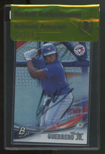 2016 Bowman Platinum Vladimir Guerrero Jr #TP-VG Signed Autographed BAS
