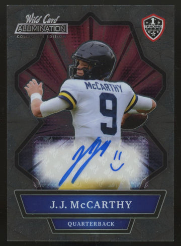 2021 Wild Card Alumination Collegiate Edition J.J. McCarthy RC Auto #ANBC-A