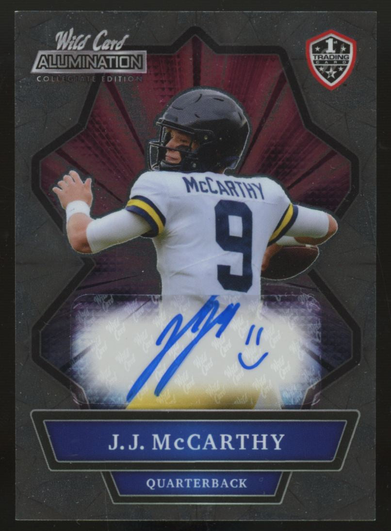 2021 Wild Card Alumination Collegiate Edition J.J. McCarthy RC Auto #ANBC-A