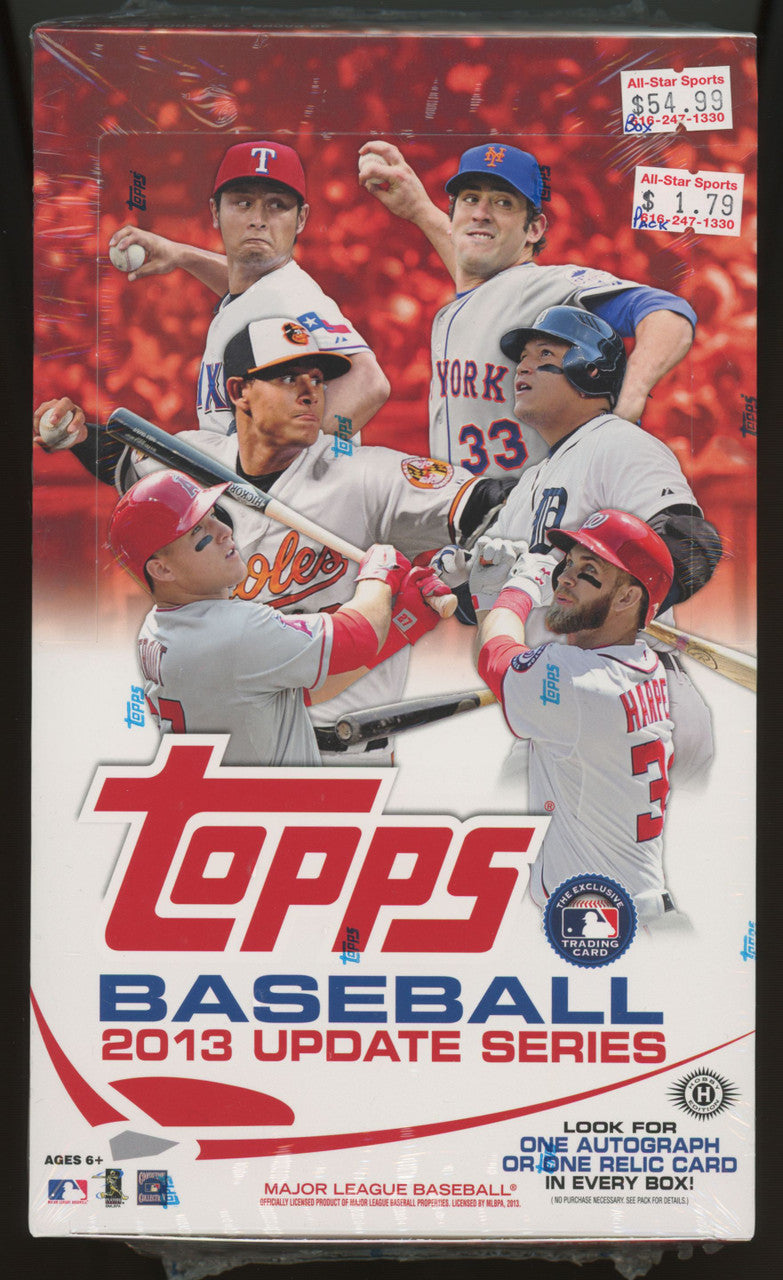 2013 Topps Baseball Update Series Hobby Box Factory Sealed