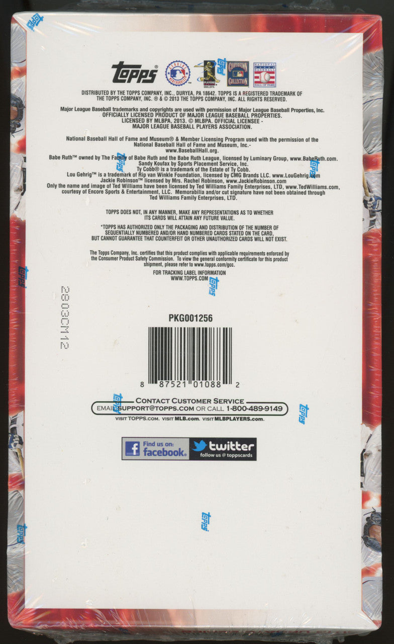 2013 Topps Baseball Update Series Hobby Box Factory Sealed