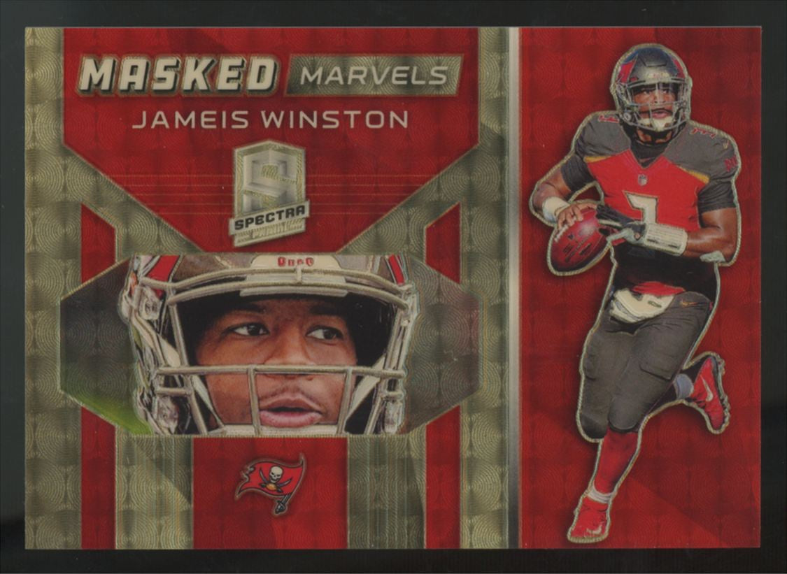 2019 Panini Spectra Jameis Winston Masked Marvels Gold Vinyl 1/1 #MM-28