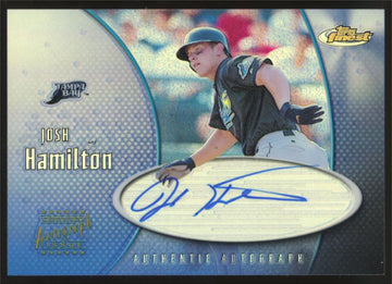 2001 Topps Finest Josh Hamilton Auto #FA-JHH "B"