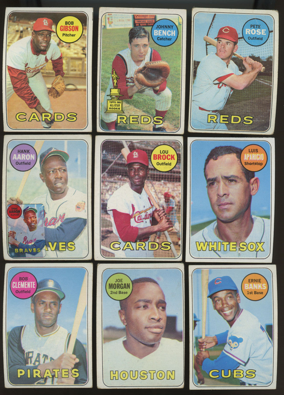 1969 Topps Baseball Near Complete Set (647/664) VG