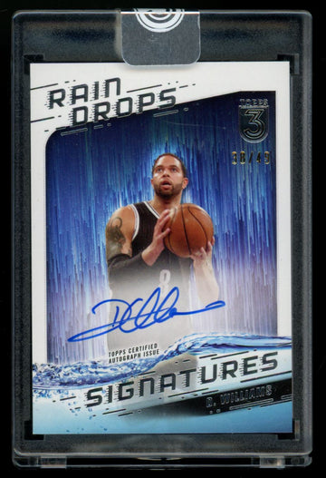 2023-24 Topps 3 Deron Williams Raindrops Auto /49 #RS-DW