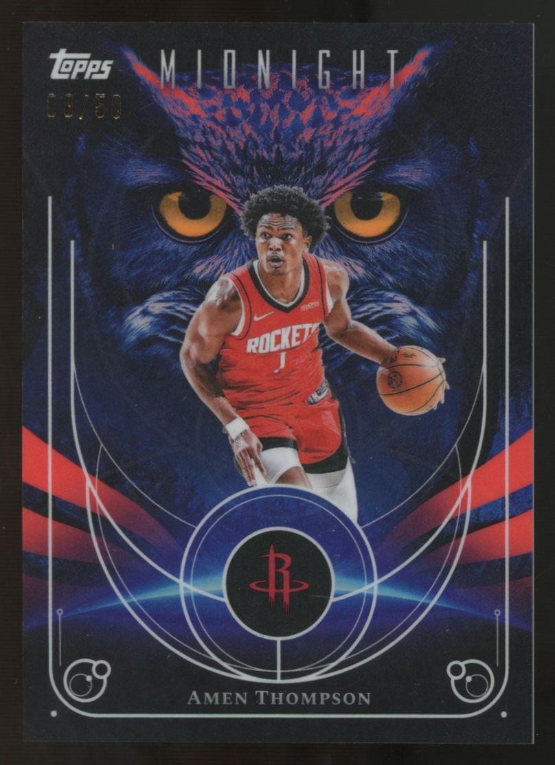 2025-26 Topps Midnight Amen Thompson Night Owls Summer Solstice /50 #12