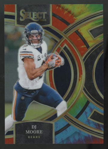 2023 Panini Select DJ Moore Premier Tie-Dye Prizm /25 #159