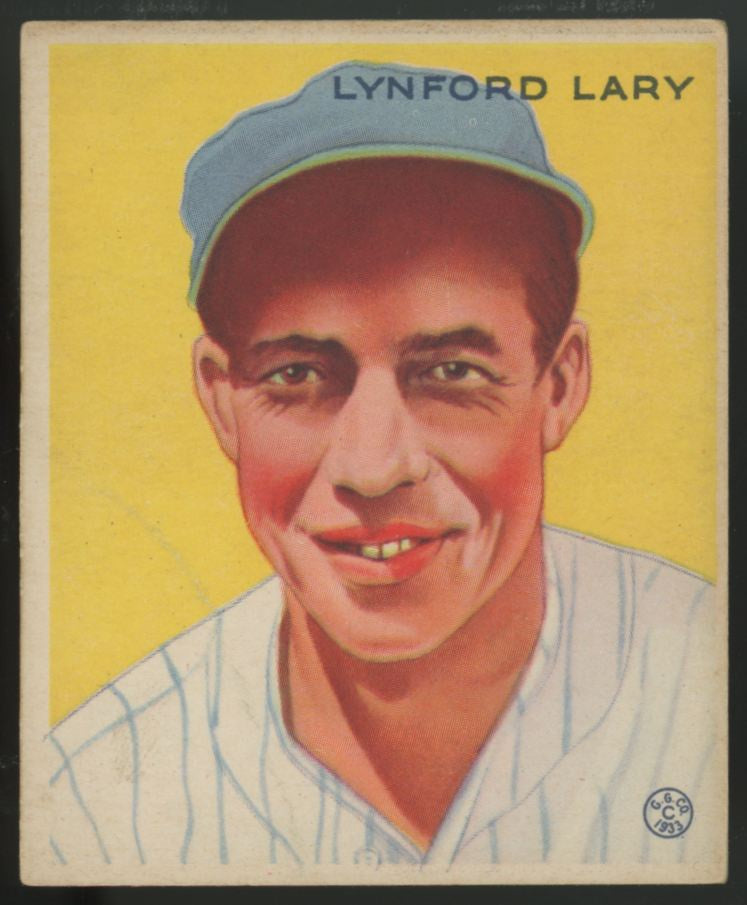 1933 Goudey Lynford Lary #193 VG-EX