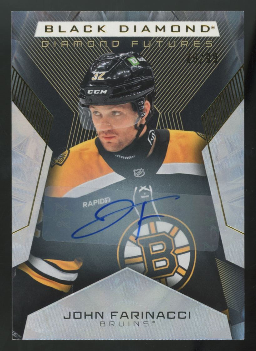 2025-26 Upper Deck Black Diamond John Farinacci Futures Auto /99 #BDF-JF