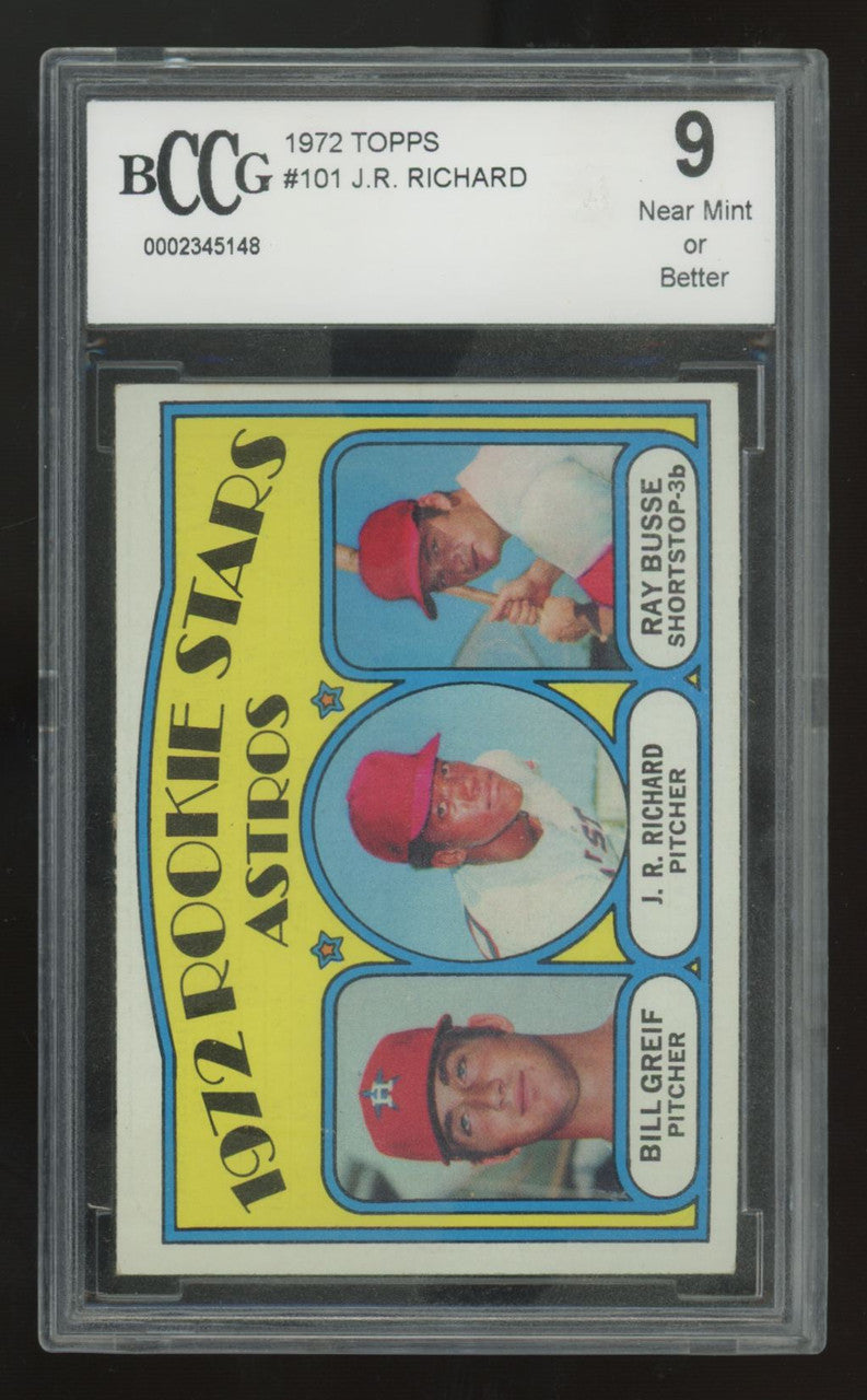 1972 Topps J.R. Richard RC Rookie Stars #101 BCCG 9