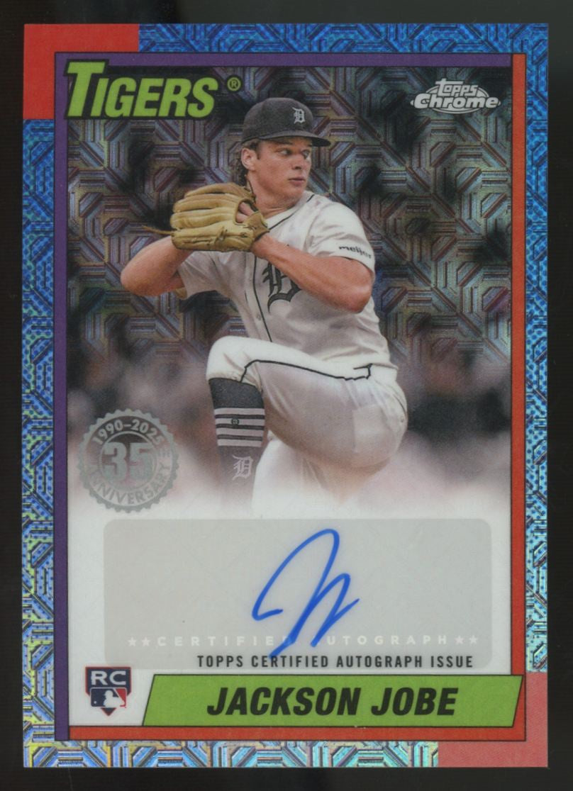 2025 Topps Series 2 Jackson Jobe RC 1990 Chrome Auto #90CA2-JJO