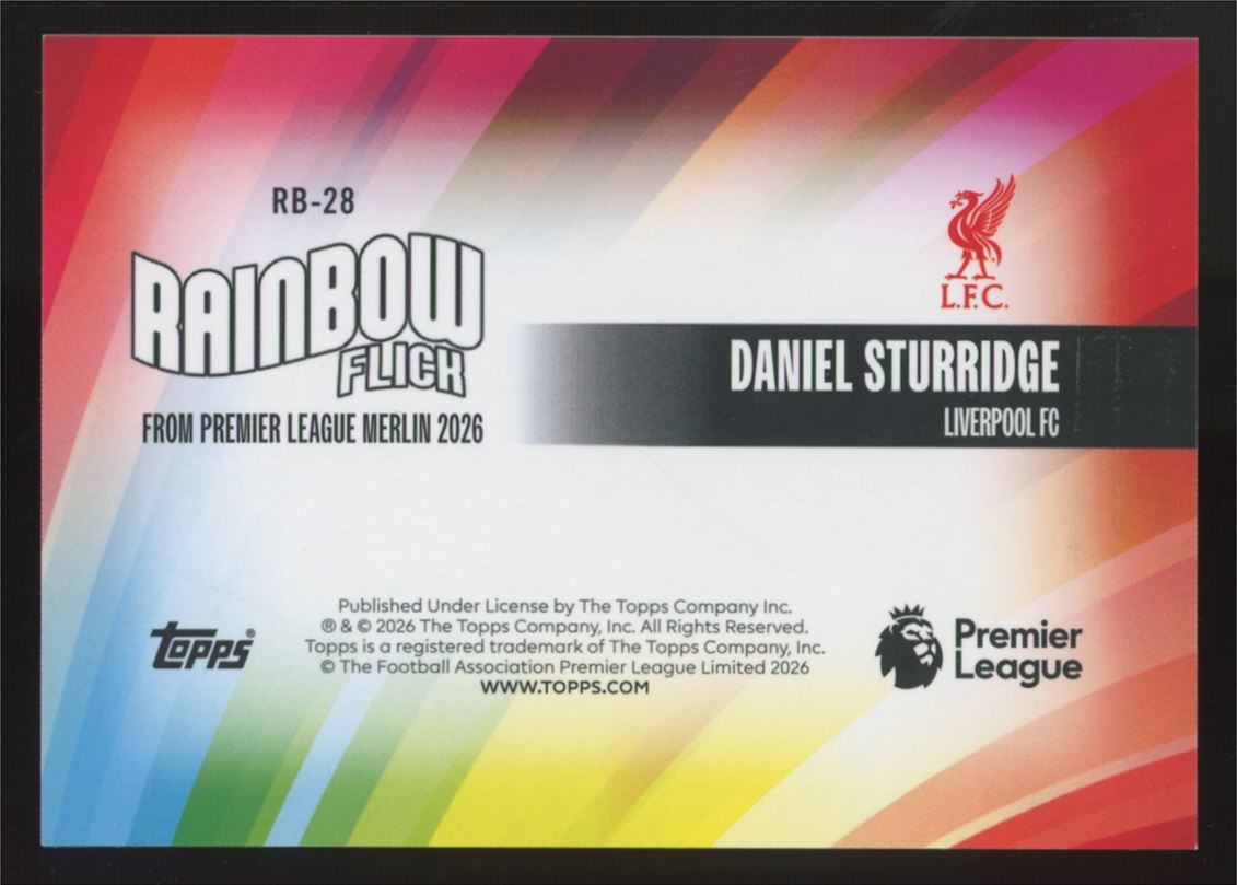 2025-26 Topps Merlin Premier League Daniel Sturridge Rainbow Flick #RB-28