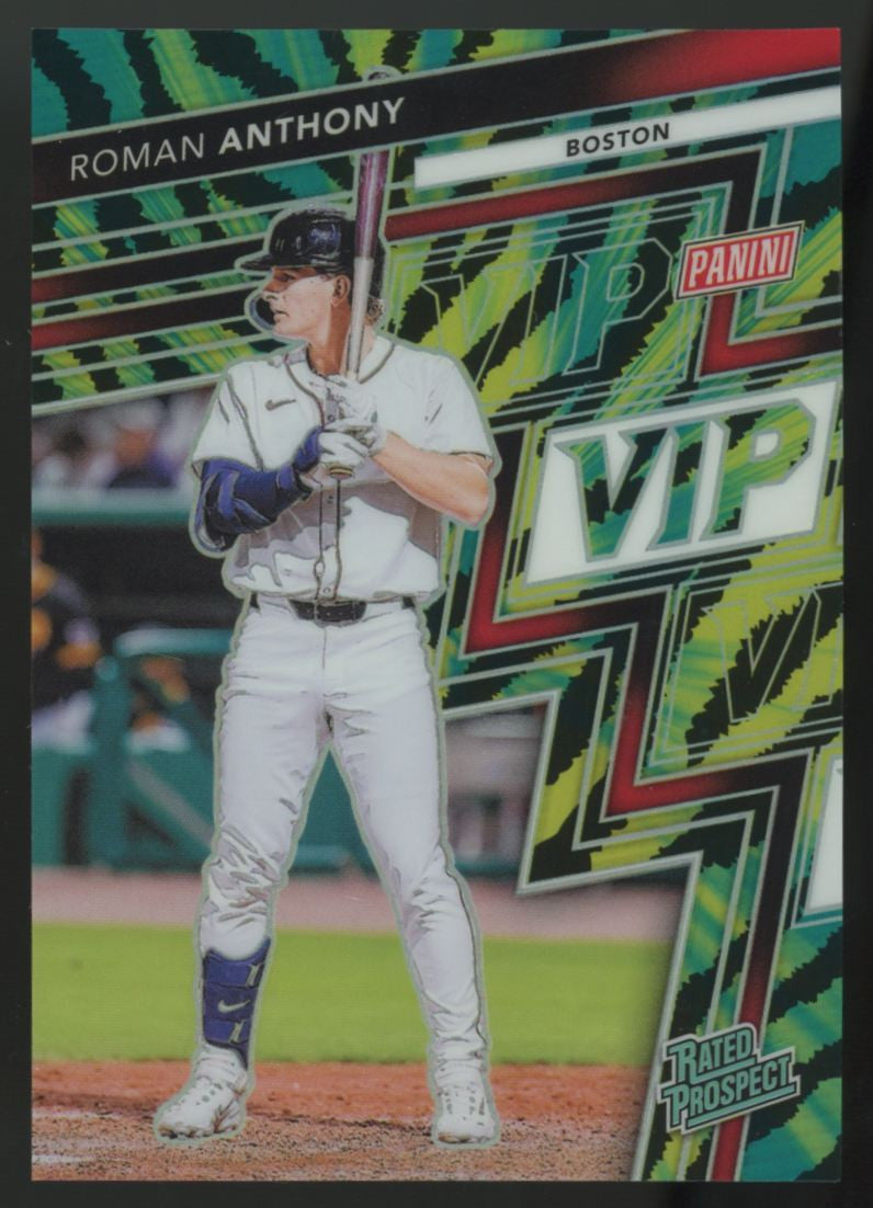 2025 Panini The National Roman Anthony Rated Prospect VIP Baja Stripe #RP15