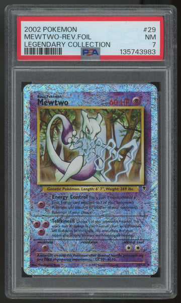 2002 Pokemon Mewtwo Legendary Collection Reverse Holo #29 PSA 7
