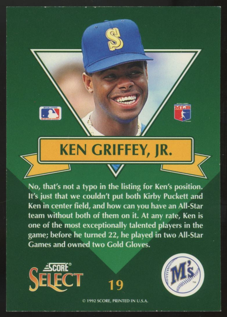 1993 Select Stars Ken Griffey Jr. #19 "A"