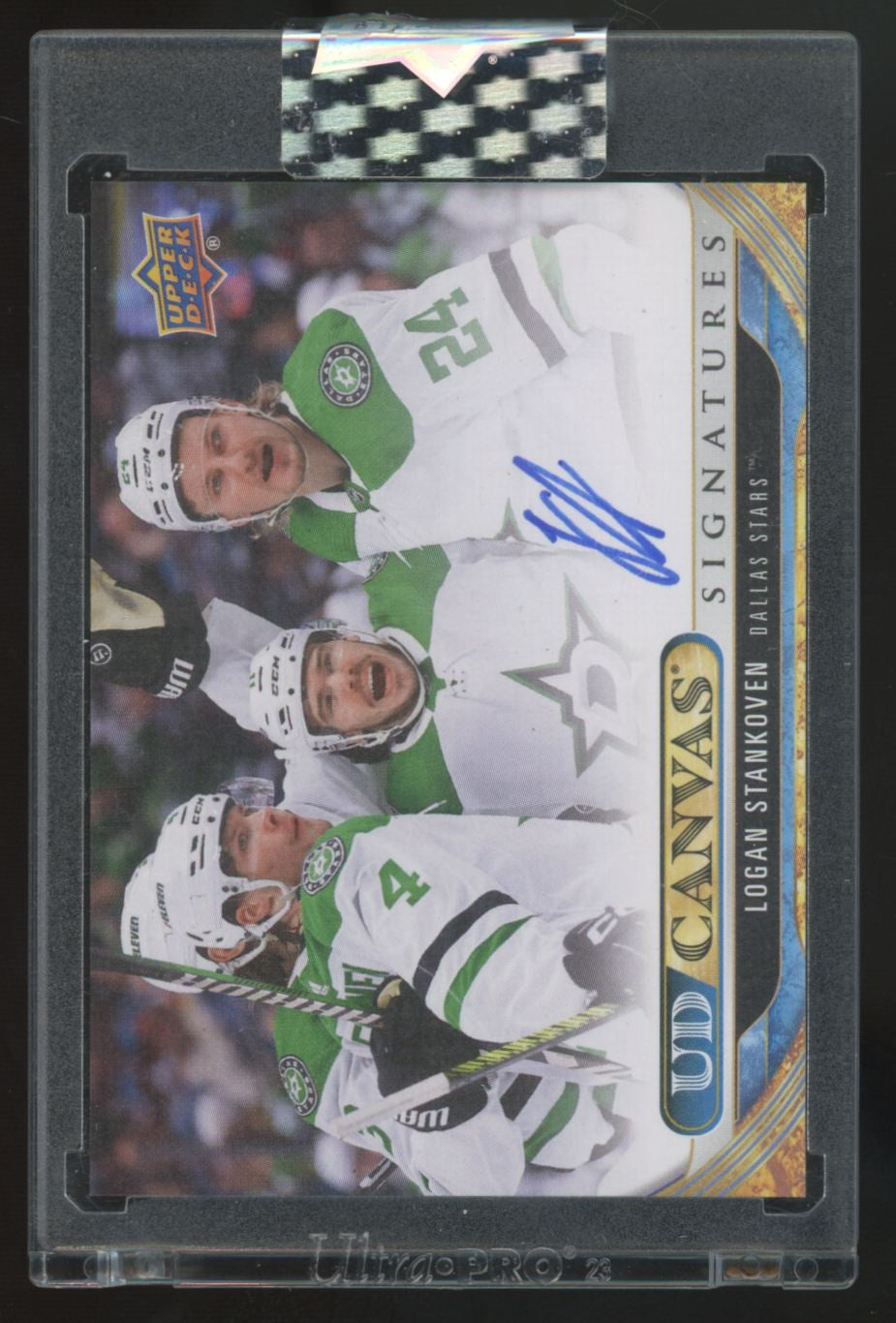 2024-25 Upper Deck Clear Cut Logan Stankoven Canvas Auto #CS-LS