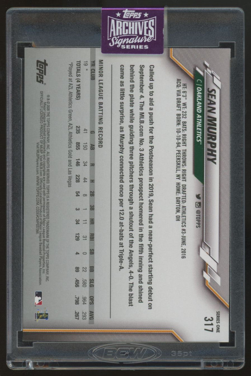 2025 Topps Archives Signature Series Sean Murphy Auto /90 #317