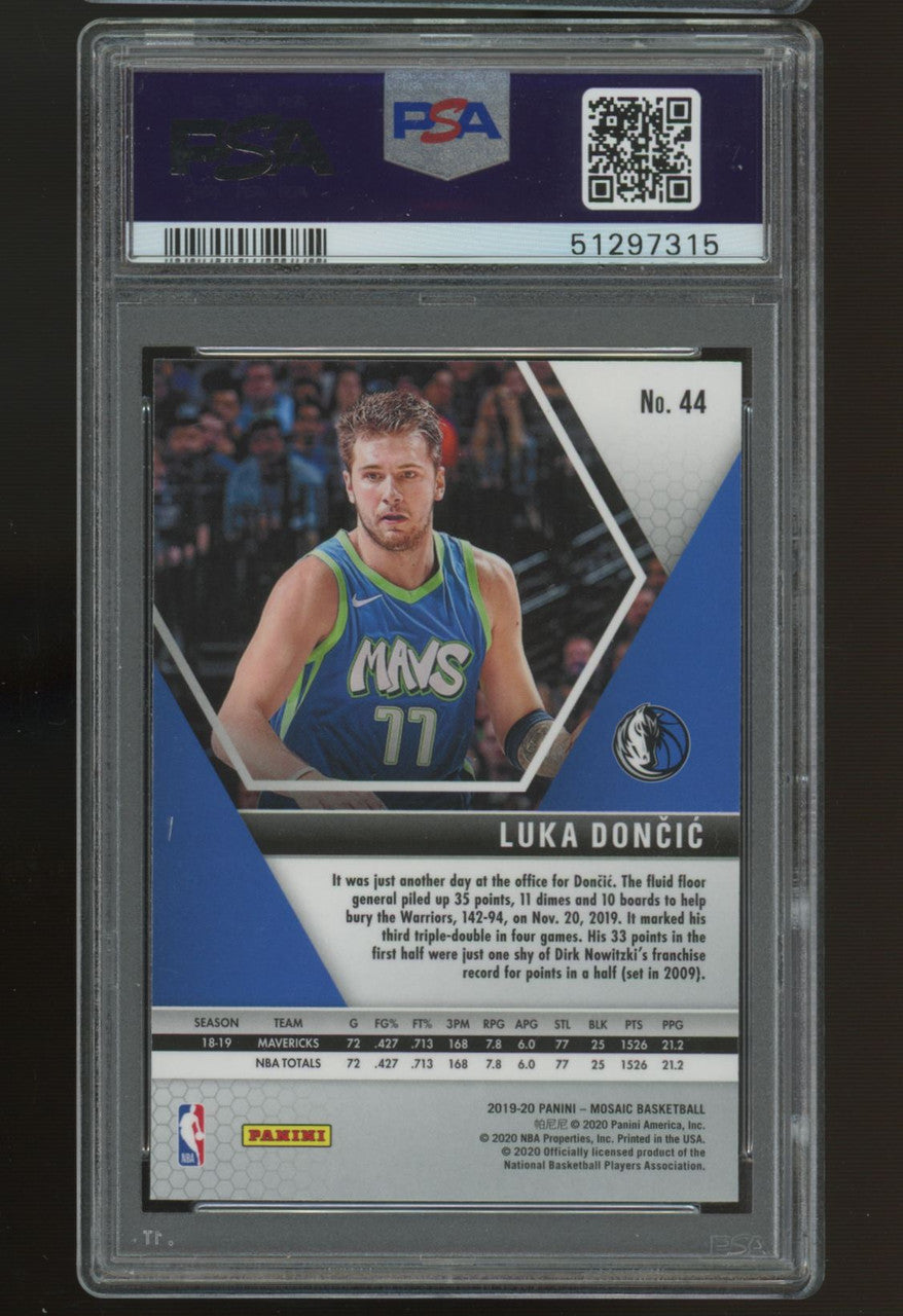 2019/20 Mosaic Luka Doncic #44 PSA 10