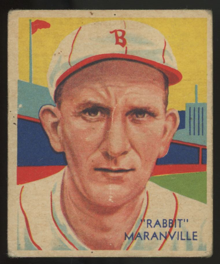 1934 National Chicle "Rabbit" Maranville Diamond Stars #3 Poor (Pin Hole)