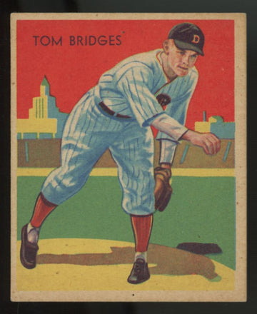 1934 National Chicle Tom Bridges Diamond Stars #5 Poor (Pinholes)