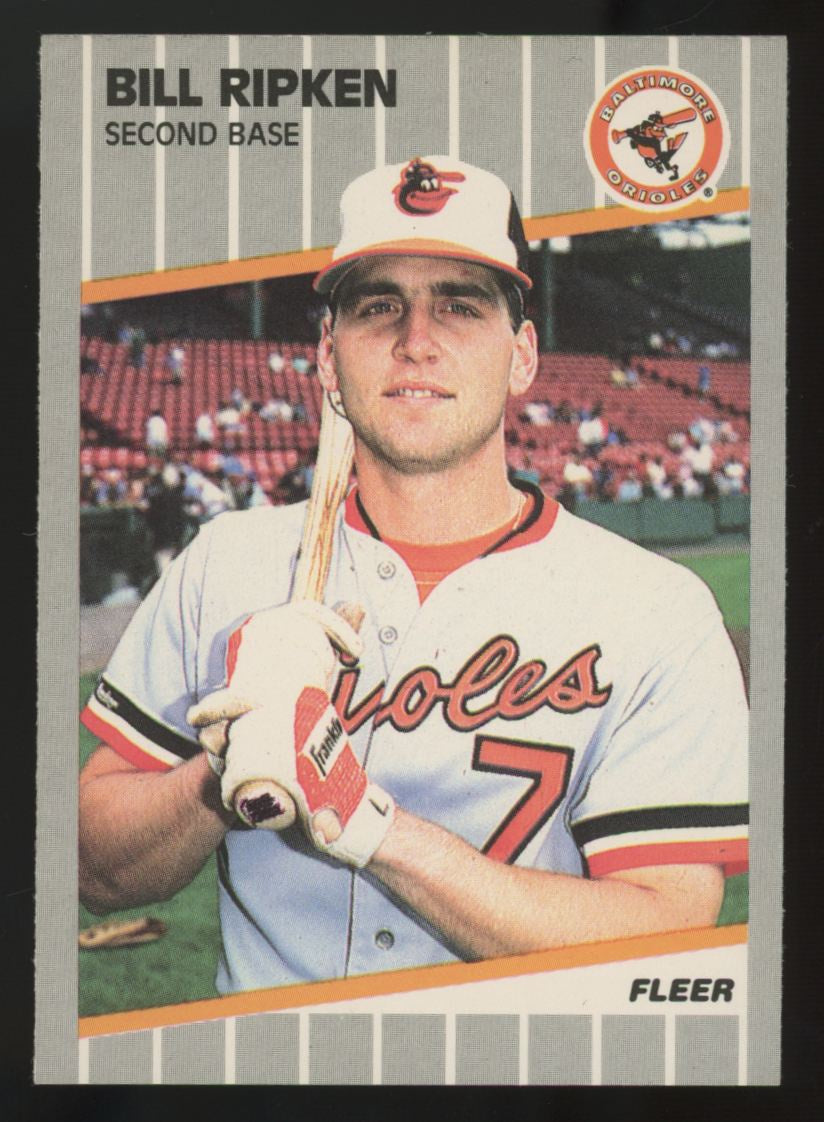 1989 Fleer Bill Ripken FF Error Black Scribble #616 NM