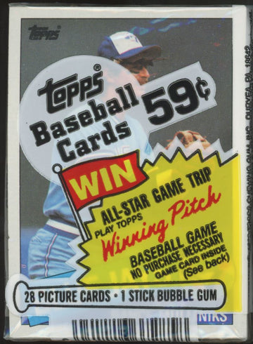 1985 Topps Baseball Cello Pack Sealed Roger Clemens RC On Back