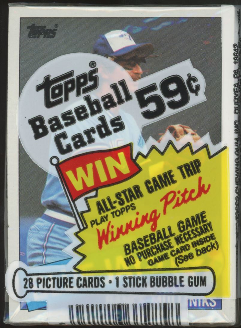 1985 Topps Baseball Cello Pack Sealed Roger Clemens RC On Back
