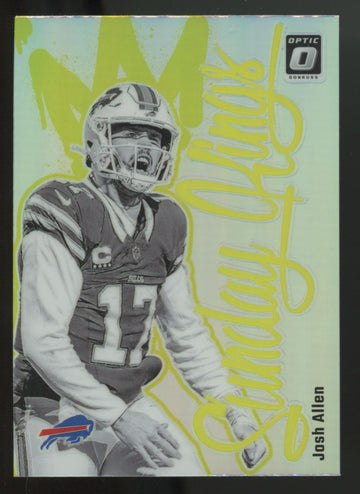 2024 Panini Donruss Optic Josh Allen Sunday Kings Prizm SSP #5