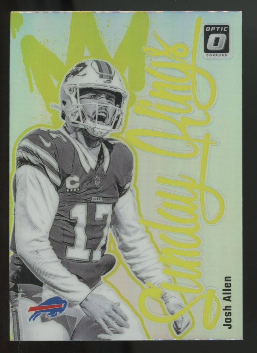 2024 Panini Donruss Optic Josh Allen Sunday Kings Prizm SSP #5