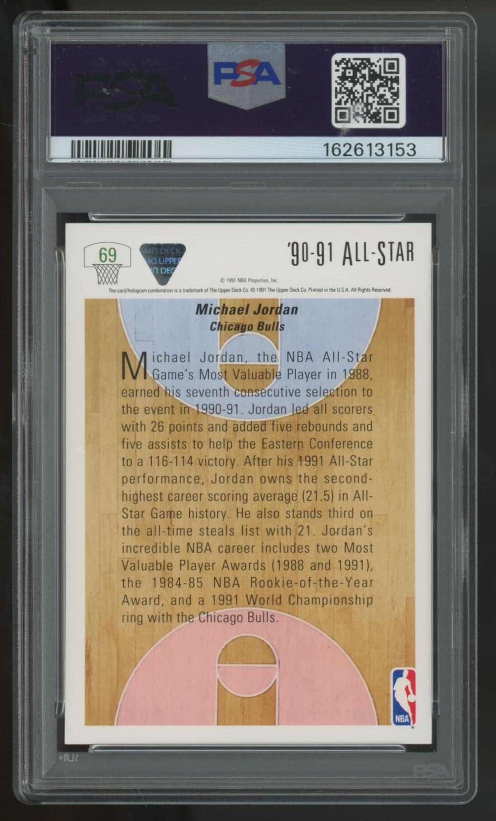 1991-92 Upper Deck Michael Jordan #69 PSA 10 *153
