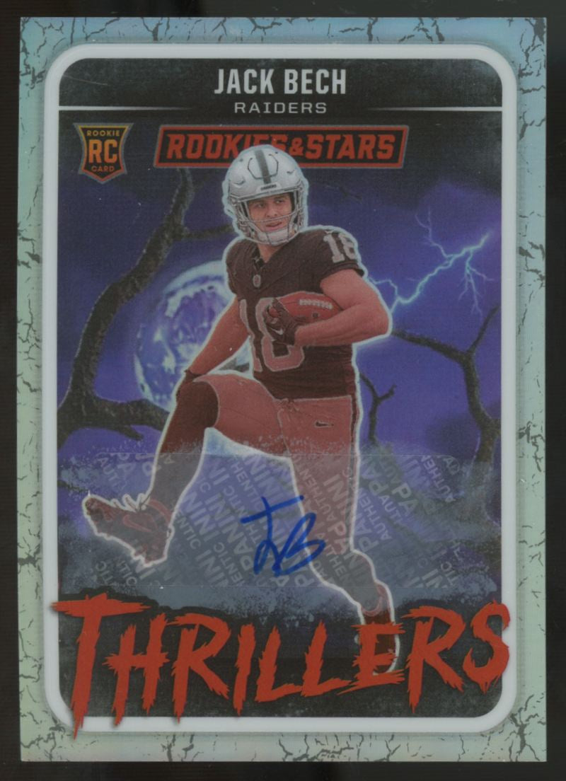 2025 Panini Rookies and Stars Jack Bech RC Thrillers Auto Prizm /99 #27