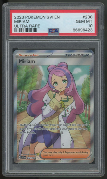 2023 Pokemon Miriam Scarlet & Violet Ultra Rare #238 PSA 10
