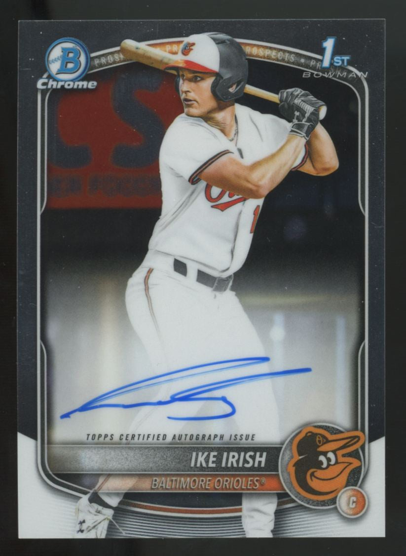 2025 Bowman Draft Ike Irish 1st Chrome Prospect Auto #CPA-II