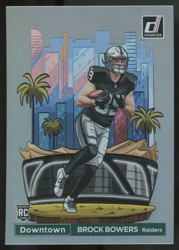 2024 Panini Donruss Brock Bowers RC Dowtown SSP #17