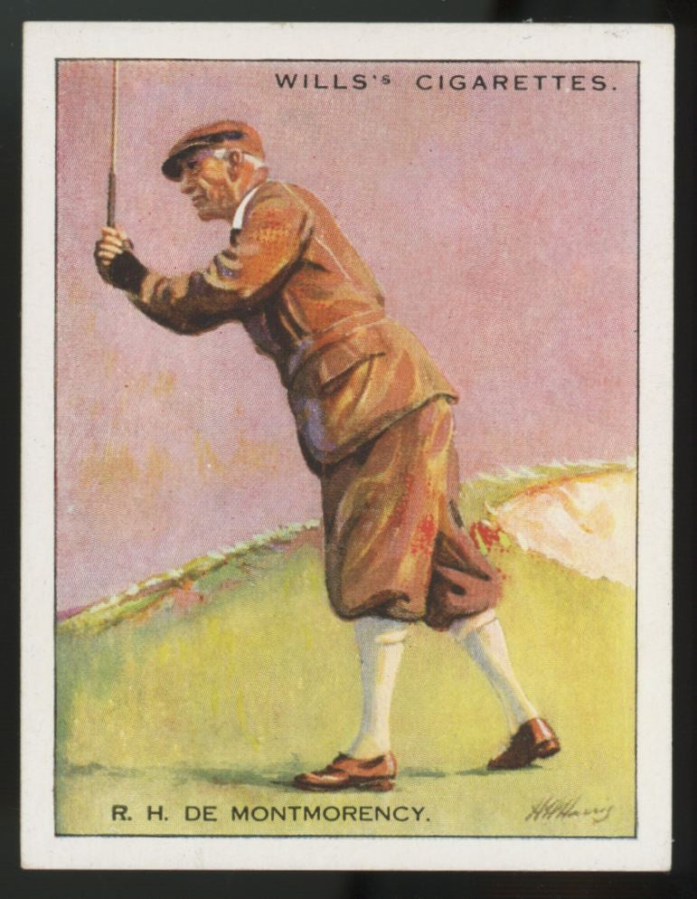 1930 W.D. & H.O. Wills R.H. De Montgomery Famous Golfers #16 NM