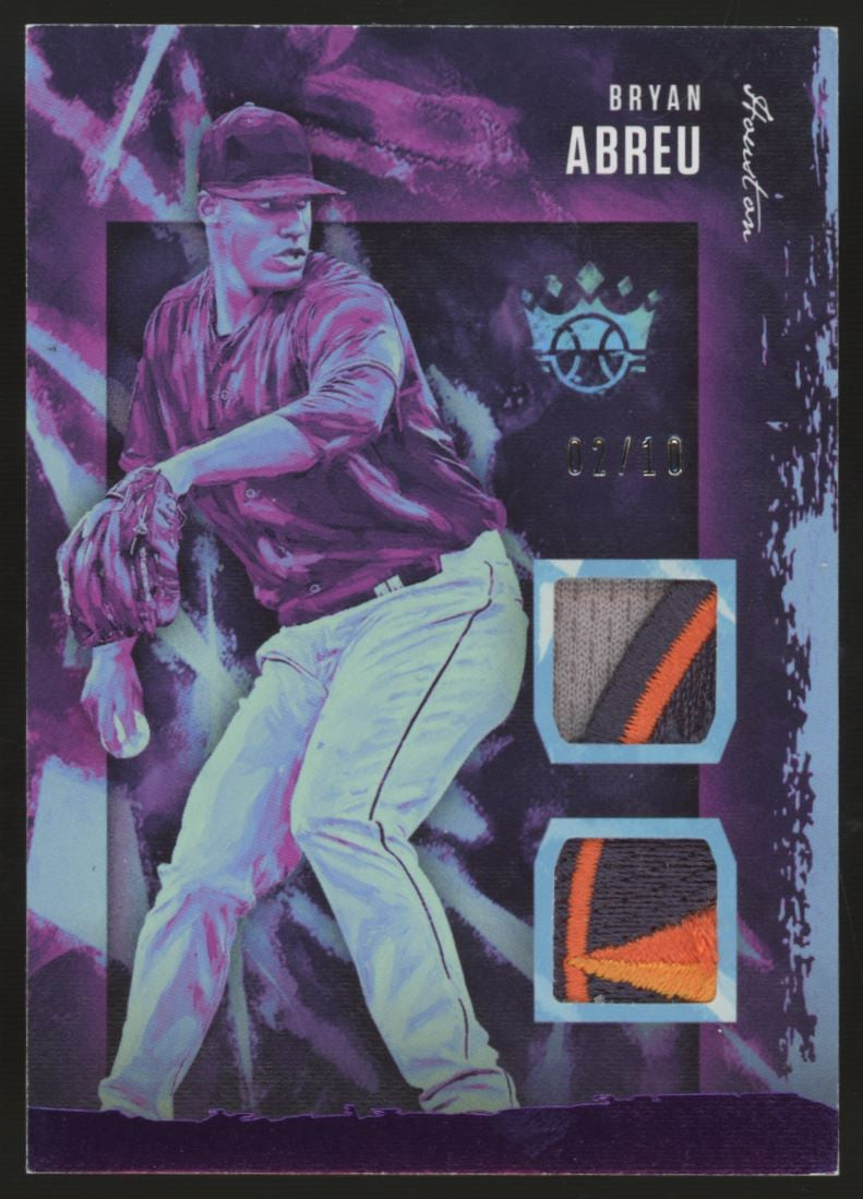 2020 Diamond Kings Bryan Abreu Dual Jersey Patch /10 #DKM-BA