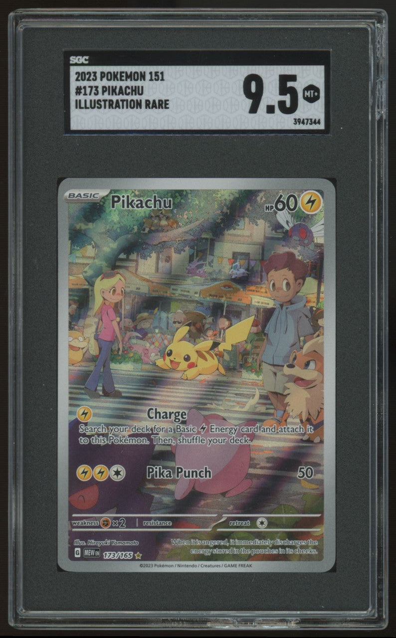 2023 Pokemon Pikachu 151 Illustration Rare #173 SGC 9.5