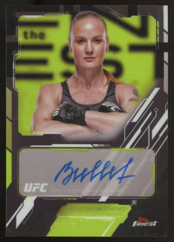 2025 Topps Finest UFC Valentina Shevchenko The Finest Auto #TFA-VS