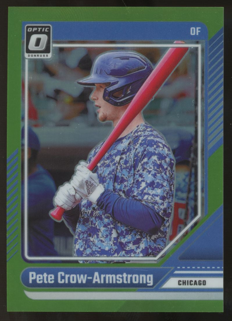 2024 Panini Donruss Optic Pete Crow-Armstrong Lime Green Prizm /149 #85