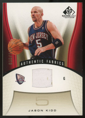 2006-07 SP Game Used Jason Kidd Authentic Fabrics Jersey /100 #160