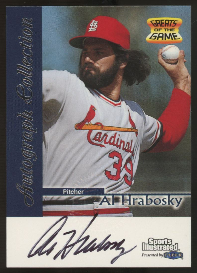 1999 Fleer Greats Of The Game Al Hrabosky Auto Collection