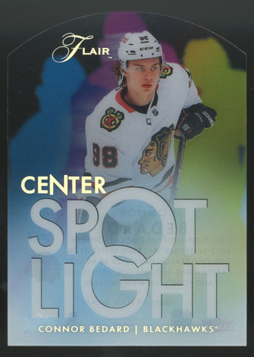 2025-26 Fleer Flair Connor Bedard Center Spotlight #CS-6