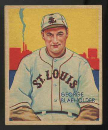 1934 National Chicle George Blaeholder Diamond Stars #13 EX