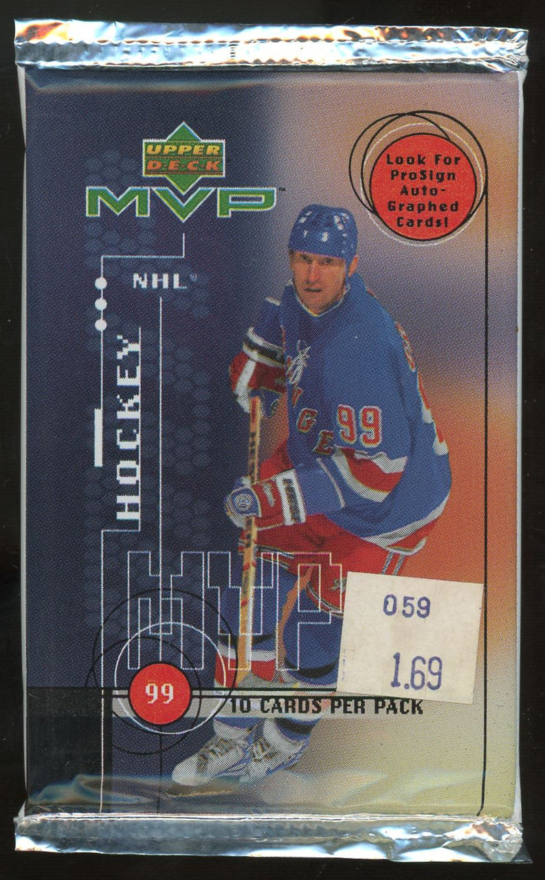 1996-97 Donruss Hockey Lot of 10 Sealed Packs + 2 1999-00 MVP Packs