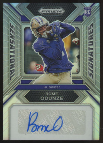 2024 Panini Prizm Draft Rome Odunze RC Sensational Signatures Auto #SS-ROE
