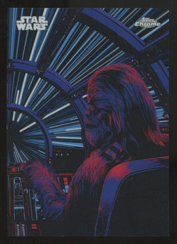 2025 Topps Chrome Star Wars Chewbacca Kyber Light SSP #KL-6